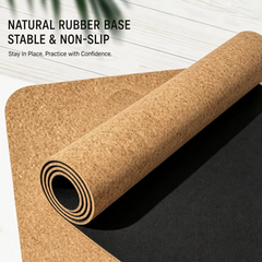 Mercury-3 in 1 Cork Rollers Set Half-Round Cork Yoga Mat Block & Bal Single Purpose