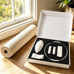 Mercury-Silicone 6-piece Pilates Yoga Fitness Set Home Workout Training Kit Silicone Pilates Circle Training Bundle Gear Set