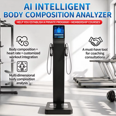 Mercury-Professional AI Smart Body Composition Analyzer Scale Weight/Fat Measurement 8-Electrode BIA 20+ Parameters Report WiFi/Cloud