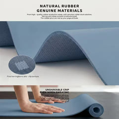 Mercury-Portable TPE 6mm Non-Slip Shock Absorption Yoga Pad for Women Yoga Studio Gym Home Travel Camping Fitness Meditation Gift