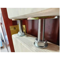 Mercury-Adjustable Wooden Doorway Pull-up Bar No-drill Doorway Mount Wooden Stall Bar Doorway Training Ladder