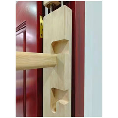 Mercury-Adjustable Wooden Doorway Pull-up Bar No-drill Doorway Mount Wooden Stall Bar Doorway Training Ladder