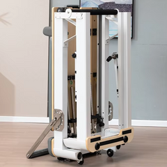 Mercury-Aluminum Alloy Folding Bed Pilates Reformer Foldable for Easy Storage for Yoga Training at Home