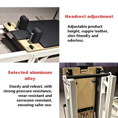 Mercury-Aluminum Alloy Folding Bed Pilates Reformer Foldable for Easy Storage for Yoga Training at Home