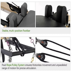 Mercury-Hot Sale Studio Gym Fitness White Aluminum Alloy Pilates-reformer Commercial Use Pilates Cadillac Reformer Cama De Pilates