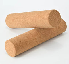 Mercury-Cork Organic Yoga Set Custom Print Mat Wooden Exercise Massage Cork Roller Block Gym Fitness Sets
