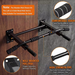 Mercury-Indoor Fitness Door Frame Pull up Bar Wall Chin up Adjustable Training Horizontal Bar