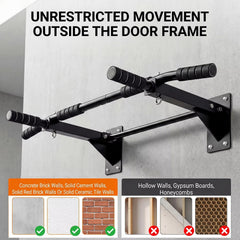 Mercury-Indoor Fitness Door Frame Pull up Bar Wall Chin up Adjustable Training Horizontal Bar