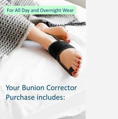 Big Toe Hallux Valgus Corrector Orthosis Adjustable Rotating Buckle Day and Night Use Bone Separator Bunion Protector