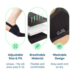 Big Toe Hallux Valgus Corrector Orthosis Adjustable Rotating Buckle Day and Night Use Bone Separator Bunion Protector