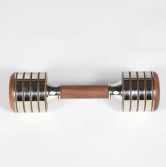 Mercury-High Quality Luxury Wood Dumbbell Gift Box with Stainless Steel Adjustable Dumbbells Set for Men & Women Body Exercise