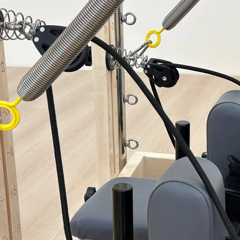Mercury-Premium Canadian Maple Wood Pilates Reformer with Tower Commercial Grade Studio Core Bed for High-Intensity Training
