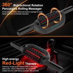 Mercury-Handheld Rolling Massager for Deep Muscle Recovery Electric Full-Body Relaxation Massager
