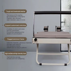 Mercury-Compact-Metal-Reformer Foldable Pilates Fitness Bed with Quiet Sliding Platform for Home Gym Workouts Training