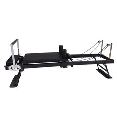 Mercury-Compact-Metal-Reformer Foldable Pilates Fitness Bed with Quiet Sliding Platform for Home Gym Workouts Training
