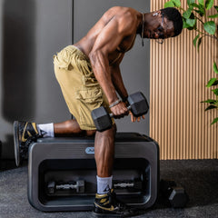 Mercury-5-in-1 Multifunctional Foldable Weight Streng Train Bench Leg Press Training Electric Home Weight Fitness with Dumbbell Storage