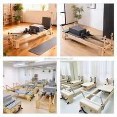 Mercury-Durable Oak Wooden Pilates Reformer for Professional Training and Body Shaping Fitness Workout