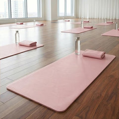 Mercury-Gift Box Set PU pink Yoga Mat Strap 6mm Biodegradable High Grip Professional Gear Corporate Gifting 1.83m