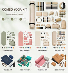 Mercury-Gift Box Set PU pink Yoga Mat Strap 6mm Biodegradable High Grip Professional Gear Corporate Gifting 1.83m