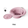 Mercury-Ice Face Bath Bowl with Breathing Tube & Thermometer Morning Depuffing Silicone Facial Ice Therapy Basin with Lid