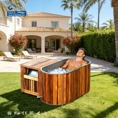 Mercury-Traditional Recovery Therapy Red Cedar Ice Bath Big Size Water Chiller Ice Barrel Cold Plunge Ice Baths No reviews yet