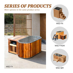 Mercury-Traditional Recovery Therapy Red Cedar Ice Bath Big Size Water Chiller Ice Barrel Cold Plunge Ice Baths No reviews yet