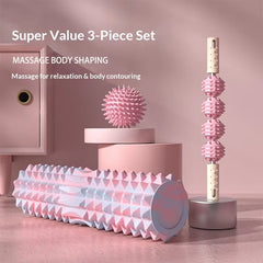 Mercury-Rolling Massage Gadget Moon-Shaped Yoga Stick Home Solid Foam Roller