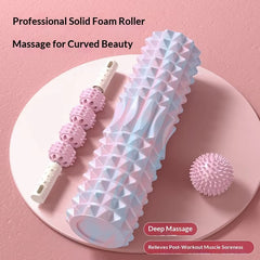 Mercury-Rolling Massage Gadget Moon-Shaped Yoga Stick Home Solid Foam Roller