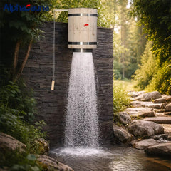 Mercury-Pine Wood Sauna Accessories Sauna Bucket Shower