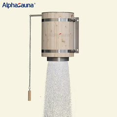 Mercury-Pine Wood Sauna Accessories Sauna Bucket Shower