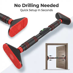 Mercury-Screw free Pull up bar Multifunctional Door Chin Pull-Up Bar for Fitness