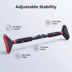 Mercury-Screw free Pull up bar Multifunctional Door Chin Pull-Up Bar for Fitness