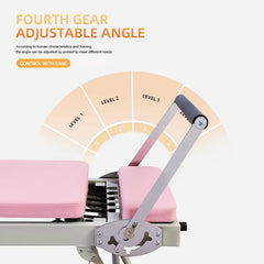Mercury-Space-Saving-Yoga-Bed Foldable Iron Pilates Machine with Smooth Gliding Platform for Personal Studio Training