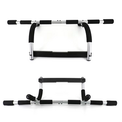 Mercury-Adjustable Steel Door-Mounted Pull-Up and Push-Up Rack Door Trainer Combination