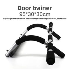 Mercury-Adjustable Steel Door-Mounted Pull-Up and Push-Up Rack Door Trainer Combination