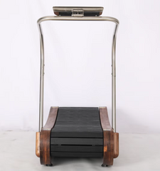 Mercury-Stainless Steel Wooden Curve Treadmill for Exercise Manual Treadmill for Natural Running