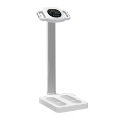 Mercury-High Quality Smart Body Fat Scale Ergonomic Four Electrode Handle 200kg AV Colorful LCD Display Glass Platform Weighting Scale