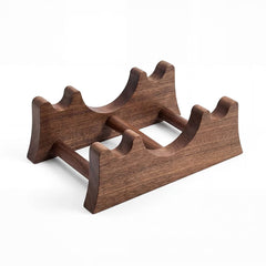 Mercury-Luxury Black Walnut Solid Wood Dumbbell Set with Rack Premium Eco Friendly Pilates Strength Training Equipment for Home Gym