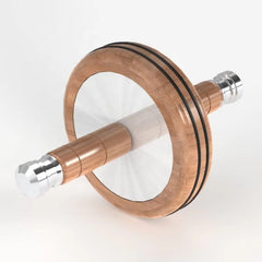 Mercury-Premium Wooden Kettlebell and Ab Wheel Core Strength Kit, Home Gym Fitness Equipment