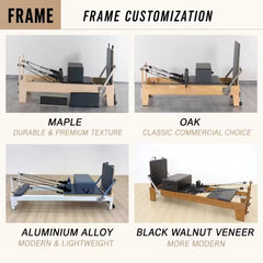 Mercury-Commercial Wooden Pilates Reformer with Tower Features Suitable for Pilates Studios Pilates Machine Cama De Pilates