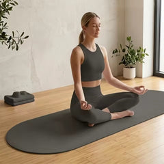 Mercury-6mm Yoga Mat Fitness Set with Pilates Ring Yoga Block Foam Roller Massage Ball Non-Slip & Storage Bag