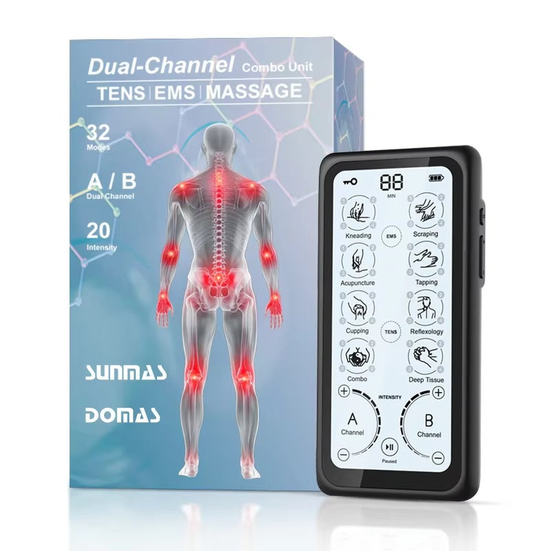 Mercury-Portable Touch Screen Customized Modes Electric Therapy EMS Massager Tens Unit Electronic Pulse Massager Tens Massager Tens Unit