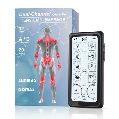 Mercury-Portable Touch Screen Customized Modes Electric Therapy EMS Massager Tens Unit Electronic Pulse Massager Tens Massager Tens Unit