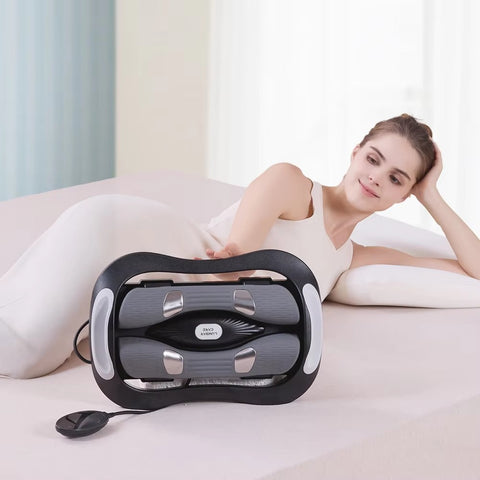 Mercury-Heating Sciatic Massager Lumbar Traction Massager Electric Traction Physiotherapy Stretcher Back Muscle Stimulator