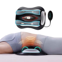 Mercury-Heating Sciatic Massager Lumbar Traction Massager Electric Traction Physiotherapy Stretcher Back Muscle Stimulator