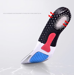 Mercury-Orthotic Sports Insoles EVA Gel Silicone Shock Absorption Basketball Running Insoles Deodorant Sweat-Absorbing Insoles