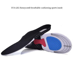 Mercury-Orthotic Sports Insoles EVA Gel Silicone Shock Absorption Basketball Running Insoles Deodorant Sweat-Absorbing Insoles