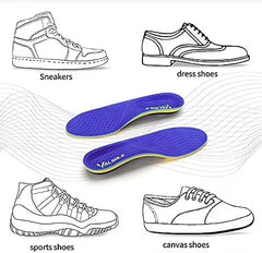 Mercury-Orthotic Insoles Arch Support Plantar Fasciitis Heel Pain Relief Metatarsalgia Support Unisex Insoles