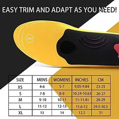 Mercury-Orthotic Insoles Arch Support Plantar Fasciitis Heel Pain Relief Metatarsalgia Support Unisex Insoles