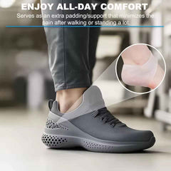 Mercury-Silicone Gel Insoles Heel Protectors for Cracked Heels Heel Spurs Plantar Fasciitis Insoles